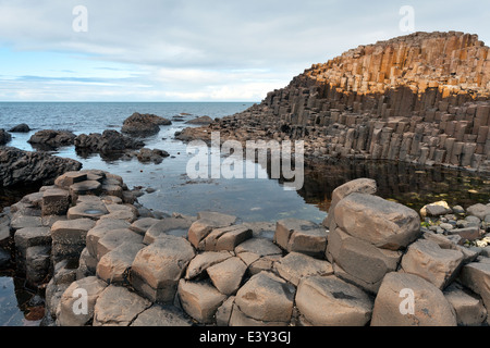 Basalt columns of Giant's Causeway Stock Photo