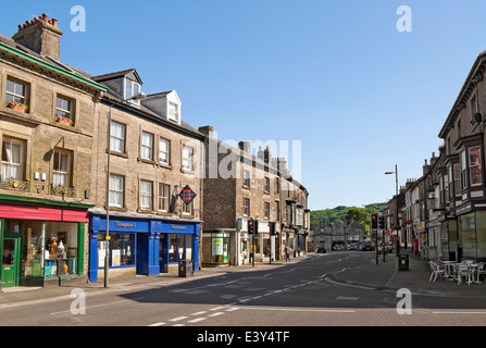 Buxton, a spa town in Derbyshire; England. Buxton is also described as the gateway to the Peak District National Park. Stock Photo