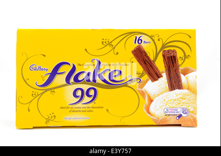 Cadbury Flake chocolate bar against a white background Stock Photo - Alamy