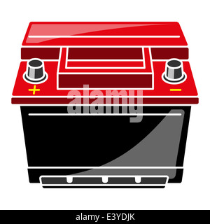 Car Battery  Illustration Stock Photo