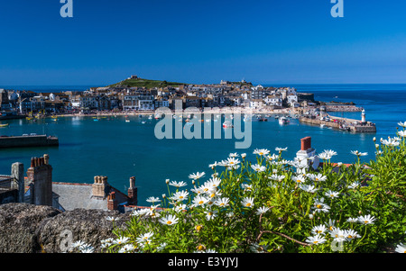 St. Ives harbour, Cornwall, UK Stock Photo