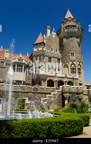 The gardens of Casa Loma. Casa Loma is a Gothic Revival architecture castle  which is a major tourist attraction in the city of Toronto, Canada Stock  Photo - Alamy