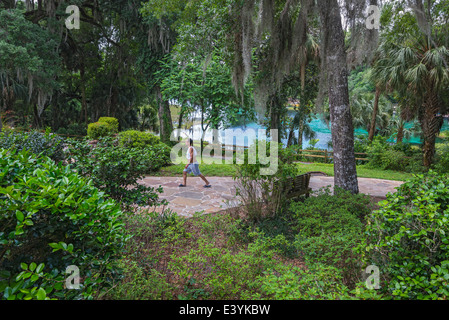 Rainbow Springs State Park is the source of the Rainbow River in North Central Florida. Stock Photo