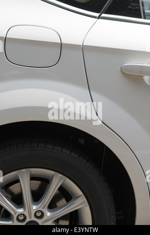 door and tyre and petrol cap cover Stock Photo