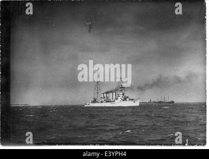 The USS Raleigh (CL-7), an Omaha-class light cruiser, as seen in this ...