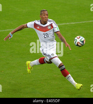 Porto Alegre, Brazil. 30th June, 2014. Germany's Jerome Boateng during the FIFA World Cup 2014 round of sixteen match between Germany and Algeria at the stadium Estadio Beira-Rio in Porto Alegre, Brazil, 30 June 2014. Photo: Thomas Eisenhuth/dpa/Alamy Live News Stock Photo