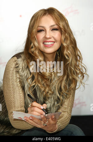 MACY’S GLENDALE GALLERIA WELCOMES INTERNATIONAL SUPERSTAR THALIA AND MAKE-A-WISH® TO CELEBRATE NATIONAL BELIEVE DAY  Featuring: Thalia Where: Glendale, California, United States When: 06 Dec 2013 Stock Photo