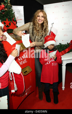 MACY’S GLENDALE GALLERIA WELCOMES INTERNATIONAL SUPERSTAR THALIA AND MAKE-A-WISH® TO CELEBRATE NATIONAL BELIEVE DAY  Featuring: Thalia Where: Glendale, California, United States When: 06 Dec 2013 Stock Photo