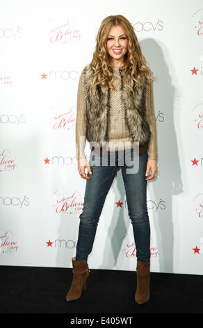 MACY’S GLENDALE GALLERIA WELCOMES INTERNATIONAL SUPERSTAR THALIA AND MAKE-A-WISH® TO CELEBRATE NATIONAL BELIEVE DAY  Featuring: Thalia Where: Glendale, California, United States When: 06 Dec 2013 Stock Photo