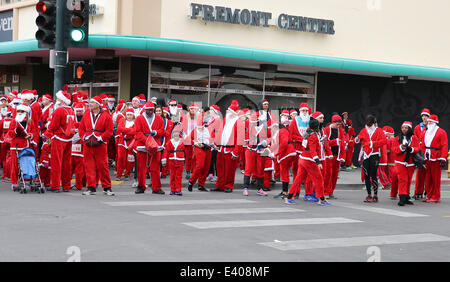 Shania Twain Serves As Grand Marshal of Opportunity Village's Las Vegas Great Santa Run  Featuring: Atmosphere Where: Las Vegas, Nevada, United States When: 07 Dec 2013 Stock Photo