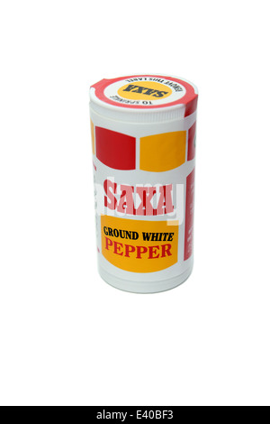Saxa Ground White Pepper Stock Photo