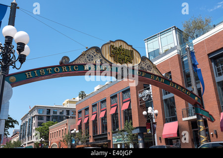 Arch in historic heart of San Diego, California, USA Stock Photo