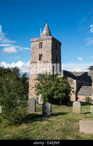 Church of Saint Lawrence, Morland, Cumbria, UK Stock Photo