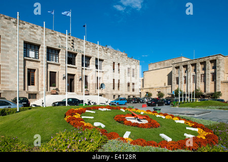 Griechenland, Dodekanes, Rhodos, Rhodos-Stadt, Neustadt, Rathaus Stock Photo