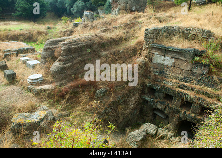 Griechenland, Dodekanes, Rhodos, Rhodos-Stadt, Neustadt, Nekropole Stock Photo