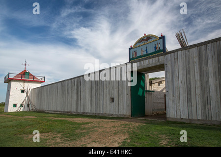 Fort Union Trading Post National Historic Site. Stock Photo