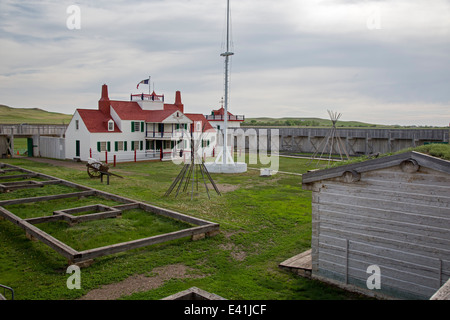 Fort Union Trading Post National Historic Site. Stock Photo
