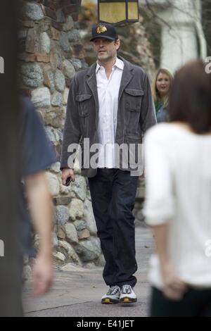 Vince Vaughn spends the day with his family at Disneyland  Featuring: Vince Vaughn Where: Los Angeles, California, United States When: 18 Dec 2013 Stock Photo