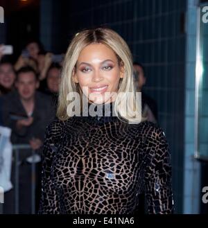 Beyonce - Album Screening celebrating the release of her self-titled visual album at School of Visual Arts Theatre in New York City  Featuring: Beyonce Where: New York City, New York, United States When: 21 Dec 2013 Stock Photo