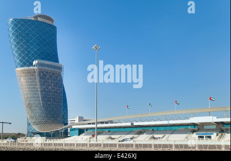 Abu Dhabi National Exhibitions Center, United Arab Emirates Stock Photo