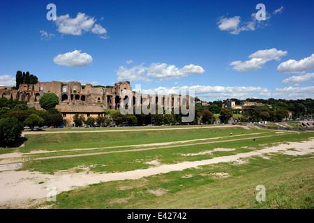 Italy, Rome, Circus Maximus and Palatine Hill Stock Photo