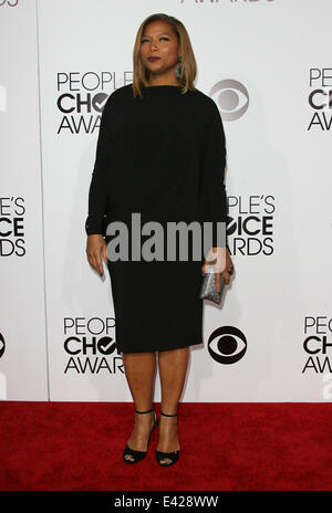 The 40th Annual People's Choice Awards at Nokia LA Live - Arrivals  Featuring: Queen Lateifah Where: Los Angeles, California, United States When: 08 Jan 2014 Stock Photo