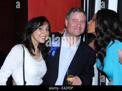 Countess Michelle Czernin Von Chudenitz's Birthday party  Featuring: Marianne Ricci,Todd Shoemack,Vaja Where: Beverly Hills, California, United States When: 09 Jan 2014 Stock Photo