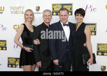 Celebrities attend the 19th Critics’ Choice Movie Awards Ceremony LIVE on The CW Network at The Barker Hangar.  Featuring: Guest,Chris Sanders,Kirk DeMicco Where: Los Angeles, California, United States When: 16 Jan 2014 Stock Photo