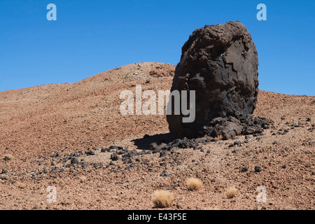 Egg of El Teide, accretion ball formed of solidified lava, on the slopes of Mount Teide, Tenerife, Canary Islands. Stock Photo