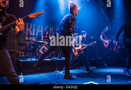 The Blackout perform their second show at London's O2 Islington Academy  Featuring: Sean Smith Where: London, United Kingdom When: 18 Jan 2014 Stock Photo