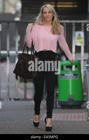 Clloe Madeley outside ITV Studios Featuring: Chloe Madeley Where