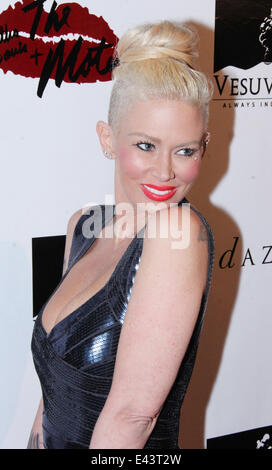 The Martha Davis & The Motels concert at Whisky a Go Go - Arrivals  Featuring: Jenna Jameson Where: West Hollywood, California, United States When: 19 Jan 2014 Stock Photo