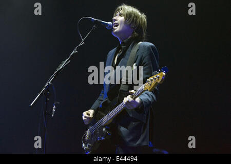 Del Amitri perform live at The SSE Hydro as part of the Celtic Connections music festival  Featuring: Justin Currie,Del Amitri Where: Glasgow, United Kingdom When: 24 Jan 2014 Stock Photo