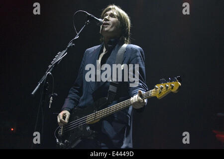 Del Amitri perform live at The SSE Hydro as part of the Celtic Connections music festival  Featuring: Justin Currie,Del Amitri Where: Glasgow, United Kingdom When: 24 Jan 2014 Stock Photo