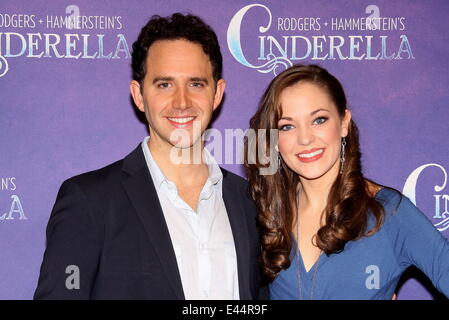 Santino Fontana and Laura Osnes Press day for the Rodgers + Hammerstein's broadway play , 'Cinderella', held at Gibney Dance Center  Featuring: Santino Fontana and Laura Osnes Where: New York City, United States When: 07 Jan 2012 Credit: WENN Stock Photo