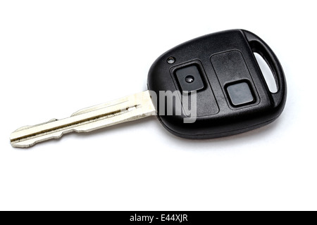Car key isolated on white background Stock Photo