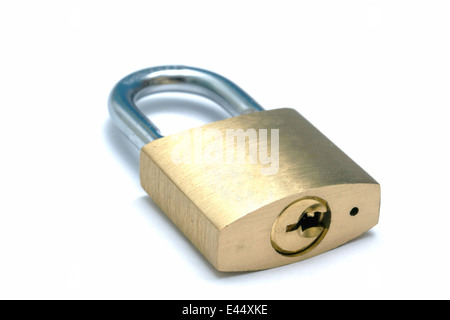 Padlock isolated on white background Stock Photo