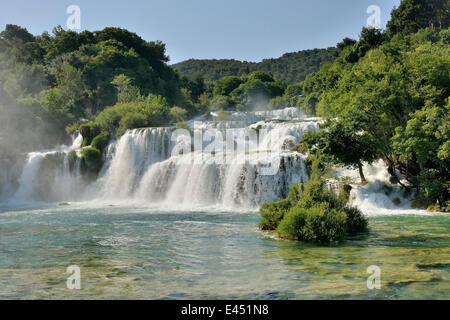 Skradinski buk waterfalls, Krka National Park, Šibenik-Knin County, Dalmatia, Croatia Stock Photo