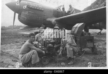 P-40 built from salvaged parts Stock Photo