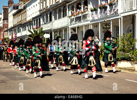 The Sutherland Pipes and Drums Stock Photo