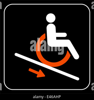 lift disabled icon sign vector Stock Photo