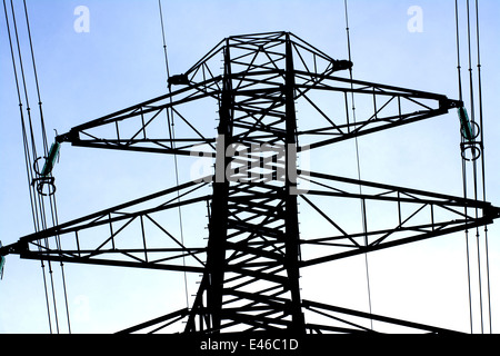 Electricity pylon, France Stock Photo