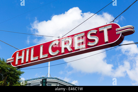 Sign over University Avenue in the Hillcret district of San Diego, California, USA Stock Photo