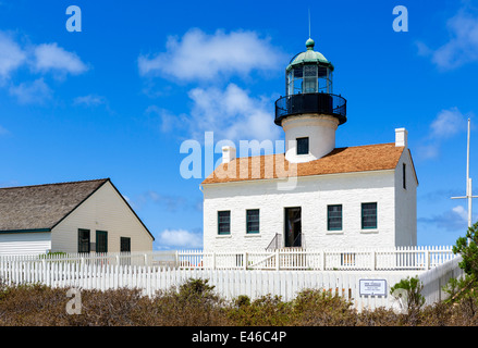 Old Point Loma Lighthouse, Cabrillo National Monument, Point Loma, San Diego, California, USA Stock Photo