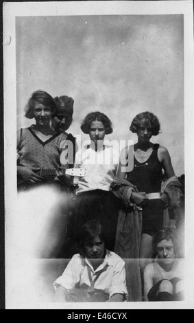 This photograph shows Helen Richey, a pioneering female aviator, as a ...