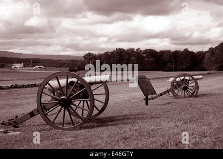 Monument to First North Carolina Artillery, Longstreet's Corp. Gettysburg Stock Photo