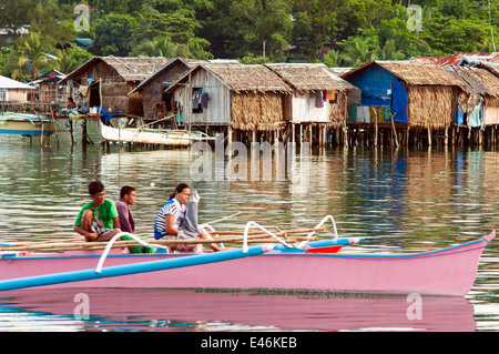small ferry, Port area, Surigao, Mindanao, Philippines Stock Photo