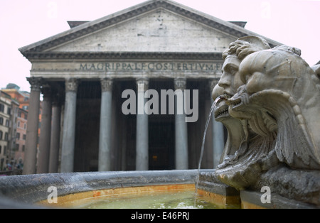 The Pantheon is a building in Rome. Stock Photo