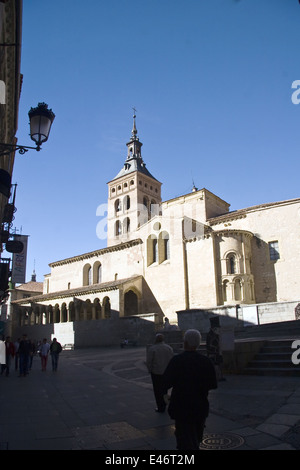 San Martin church, Medina del Campo square, Segovia Stock Photo