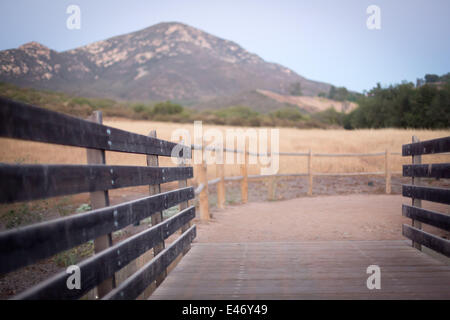 Iron Mountain Trail near Poway in San Diego County, in June 2014. Stock Photo